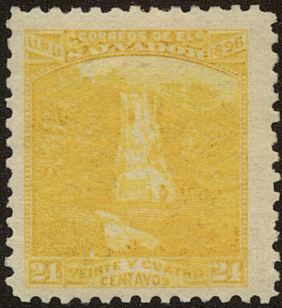 Front view of Salvador, El 170I collectors stamp