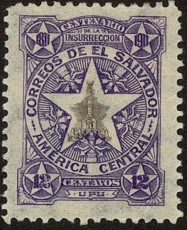 Front view of Salvador, El 396 collectors stamp