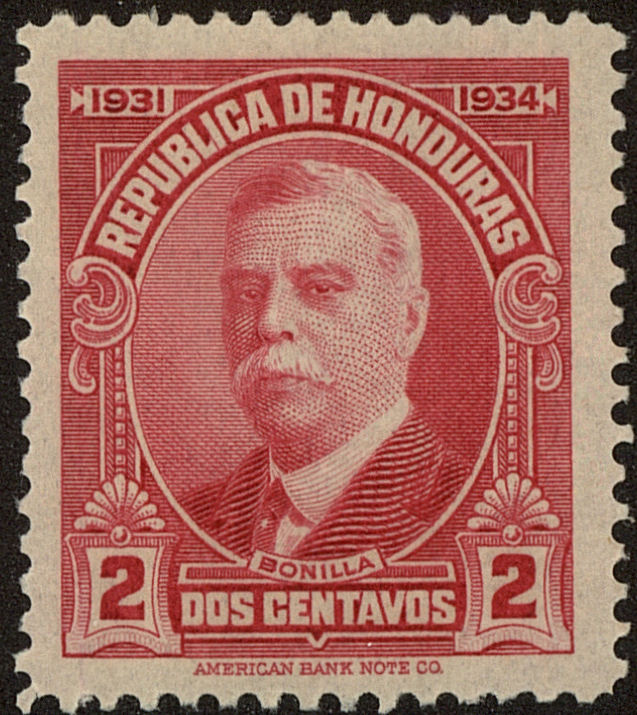 Front view of Honduras 299 collectors stamp
