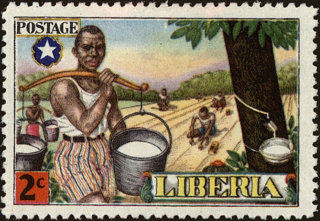 Front view of Liberia 314 collectors stamp