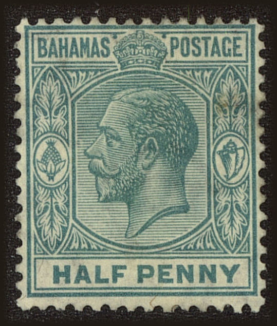 Front view of Bahamas 70 collectors stamp