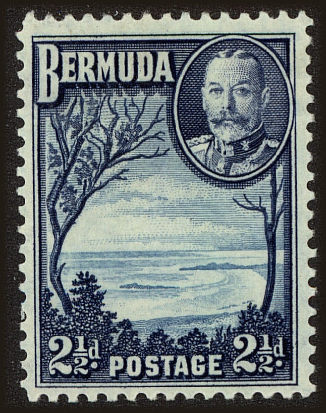 Front view of Bermuda 110 collectors stamp