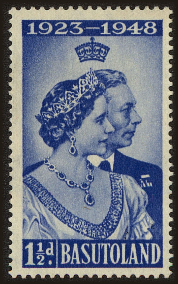 Front view of Basutoland 39 collectors stamp