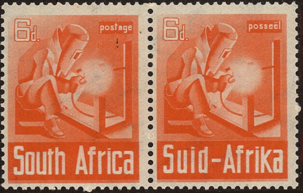 Front view of South Africa 87 collectors stamp