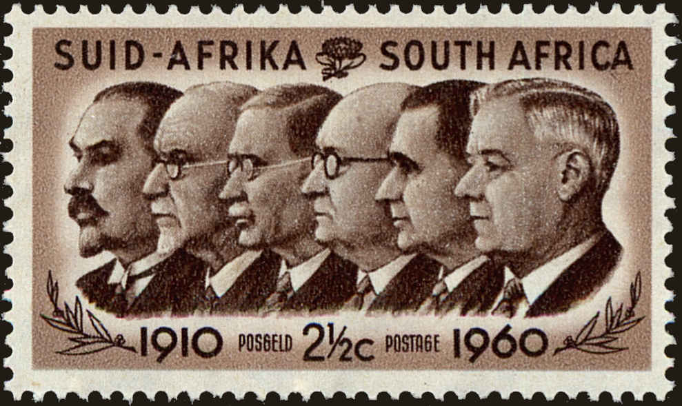 Front view of South Africa 245 collectors stamp