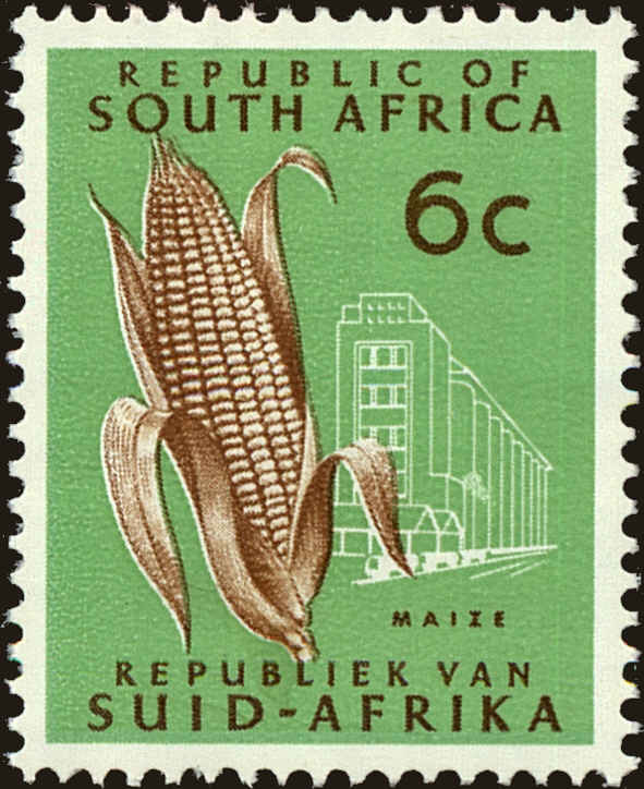 Front view of South Africa 334 collectors stamp