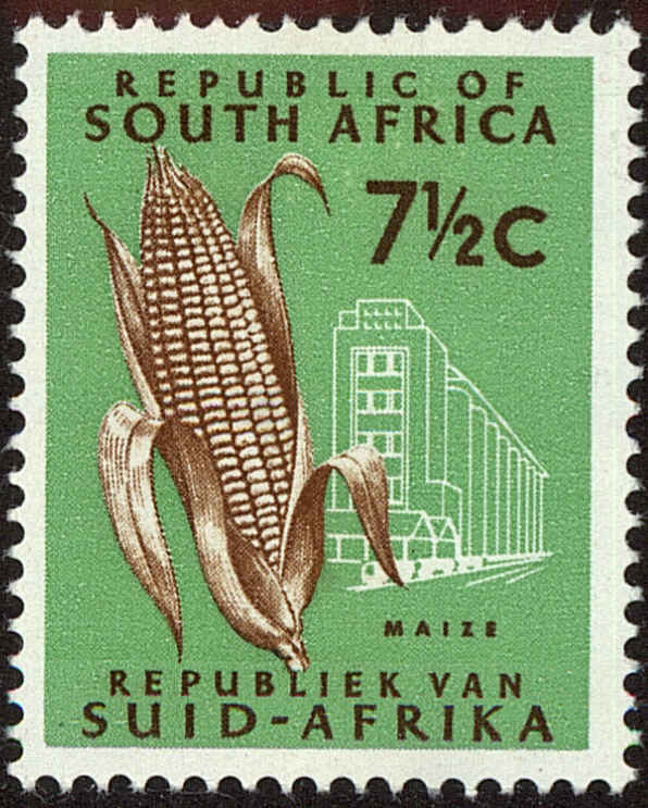 Front view of South Africa 335 collectors stamp