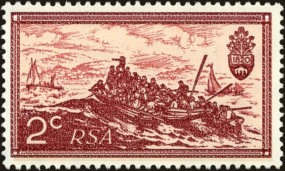 Front view of South Africa 366 collectors stamp