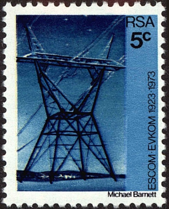 Front view of South Africa 387 collectors stamp