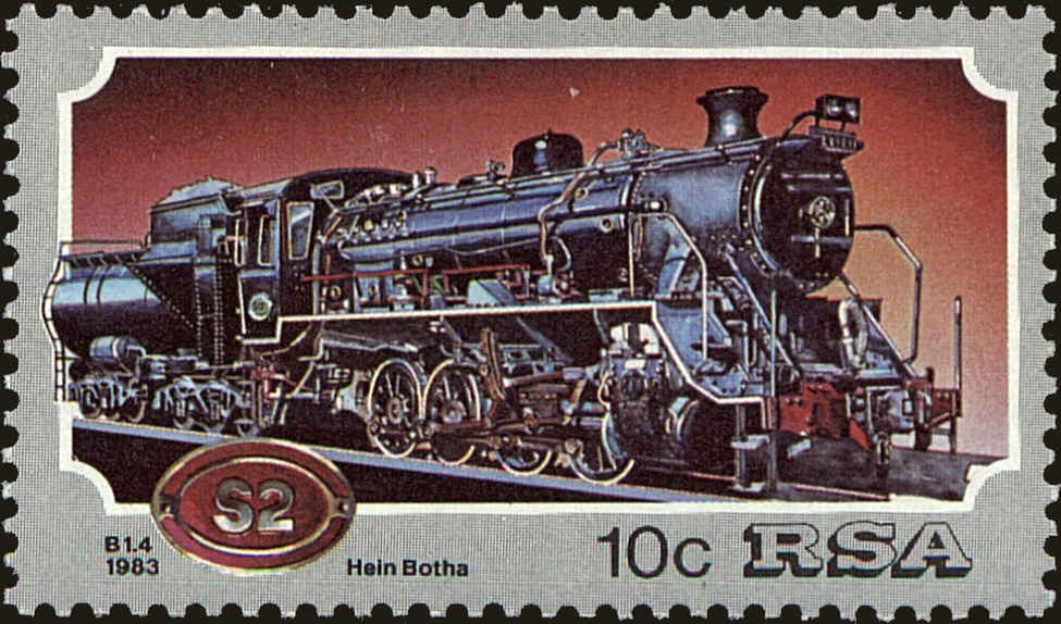 Front view of South Africa 614 collectors stamp