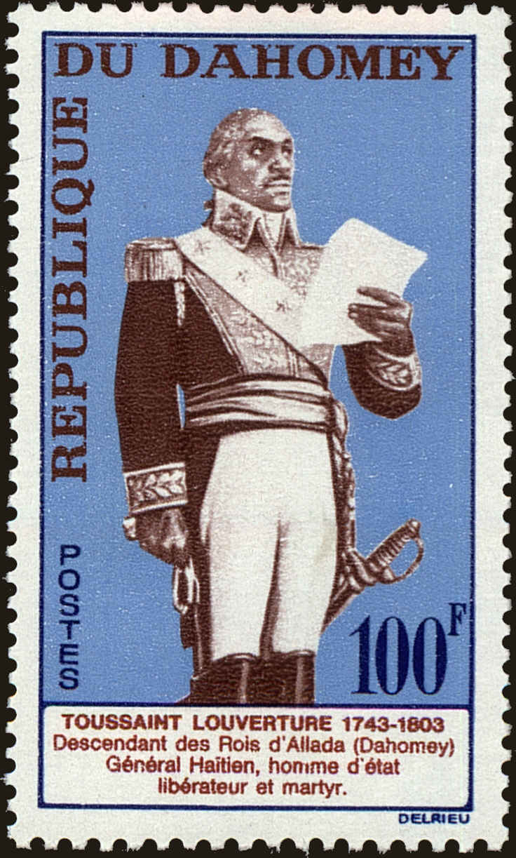 Front view of Dahomey 181 collectors stamp