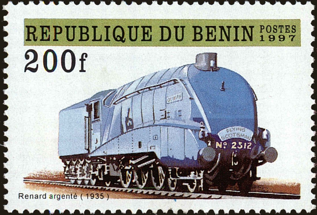 Front view of Benin 982 collectors stamp