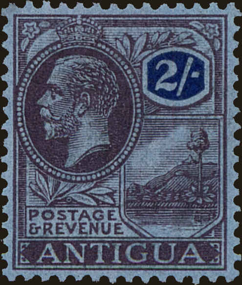 Front view of Antigua 61 collectors stamp