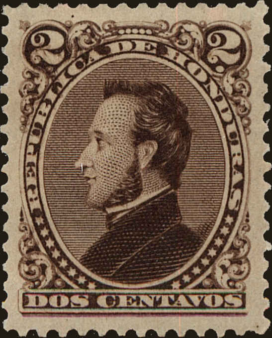 Front view of Honduras 31a collectors stamp