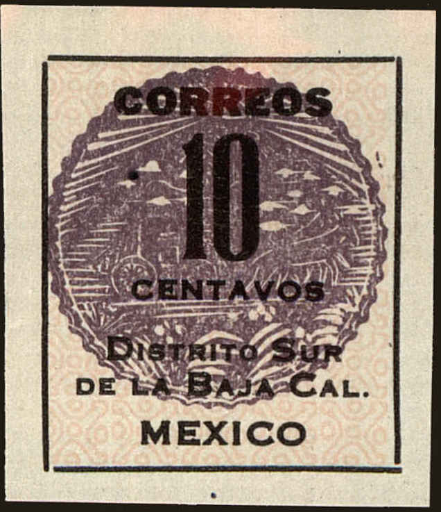 Front view of Mexico 404 collectors stamp