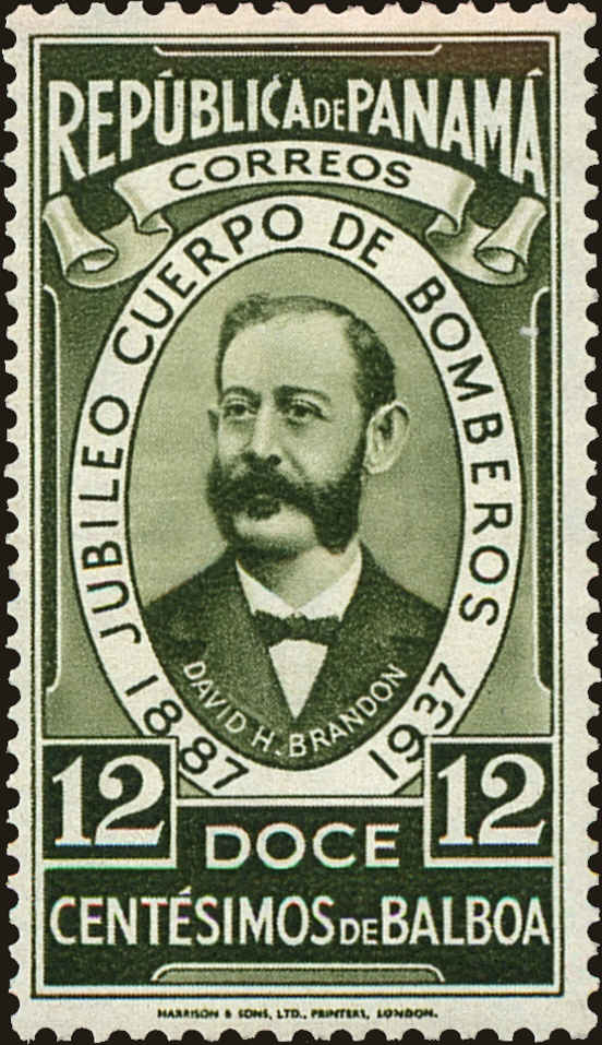 Front view of Panama 316 collectors stamp