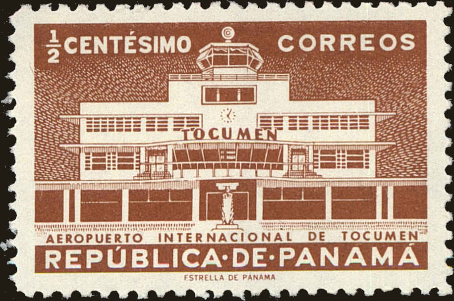 Front view of Panama 398 collectors stamp