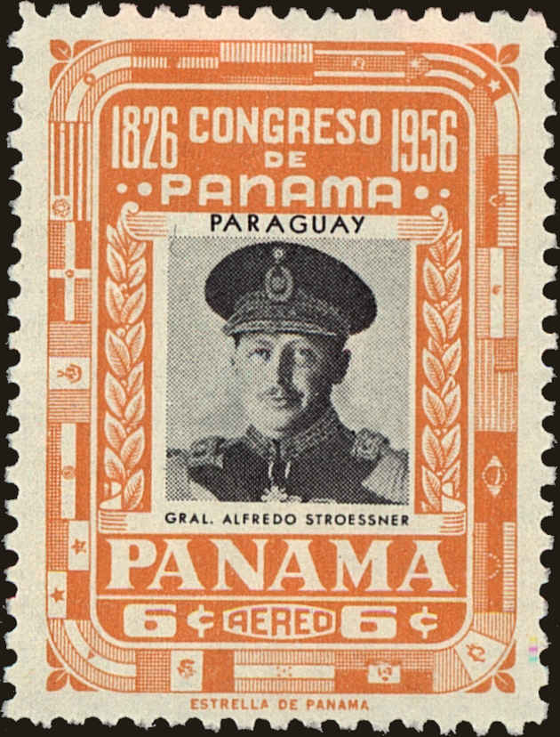 Front view of Panama C173 collectors stamp