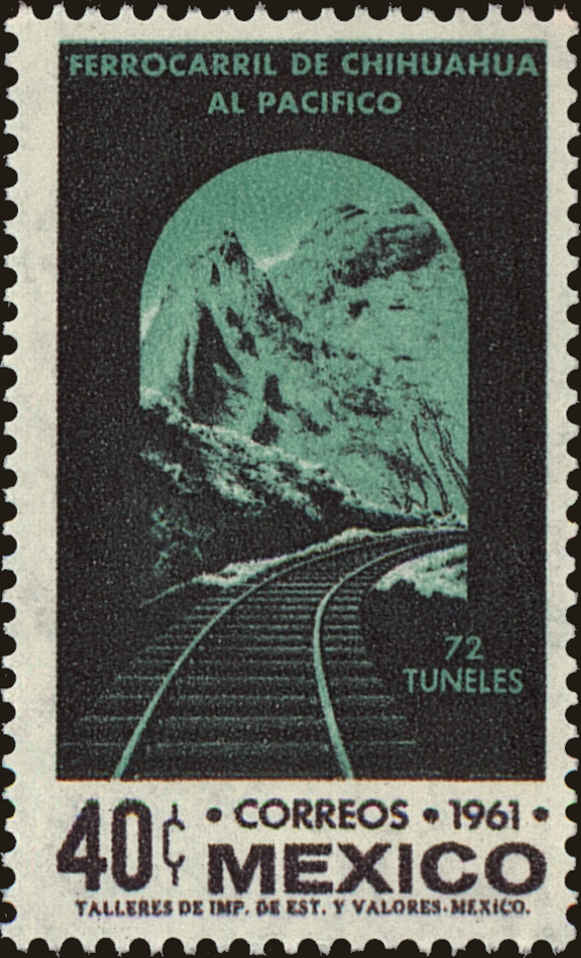 Front view of Mexico 919 collectors stamp