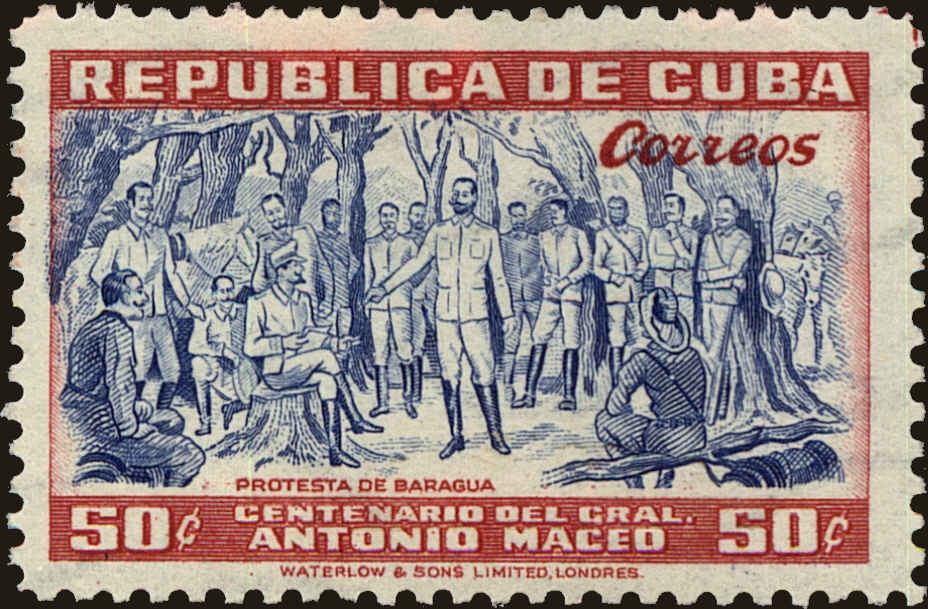 Front view of Cuba (Republic) 429 collectors stamp