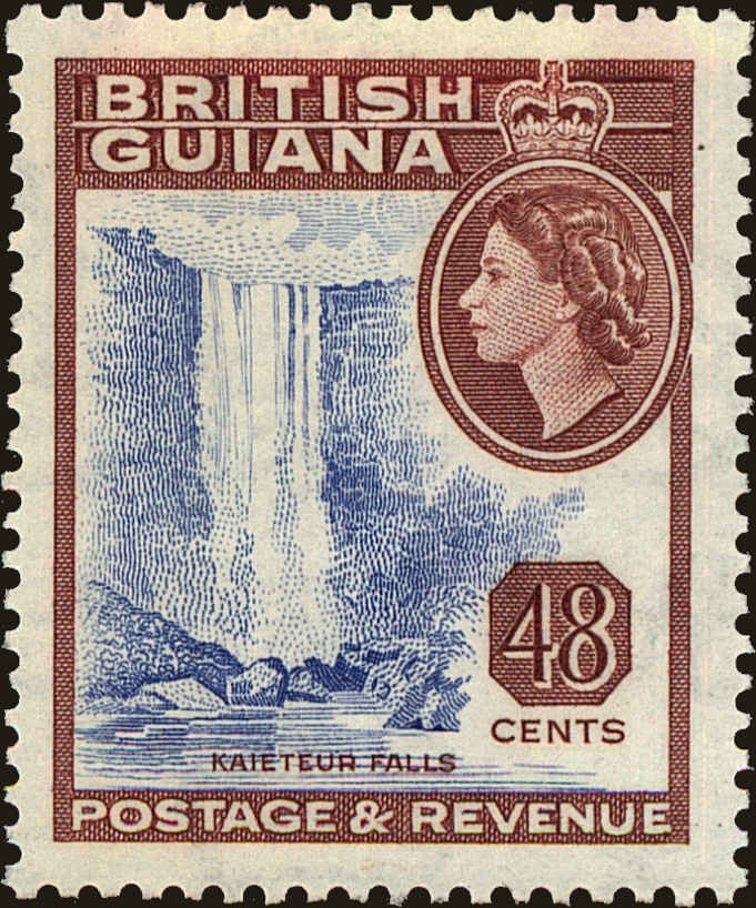 Front view of British Guiana 262 collectors stamp