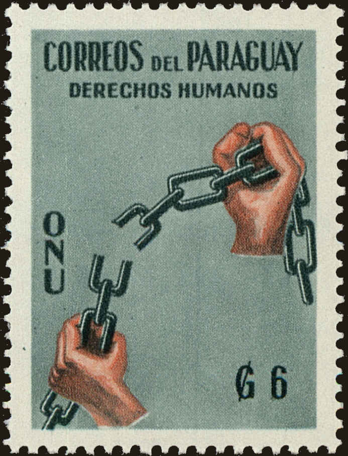 Front view of Paraguay 567 collectors stamp
