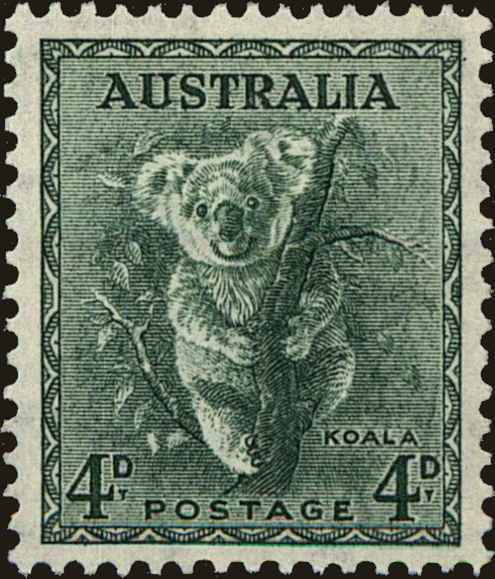 Front view of Australia 171 collectors stamp