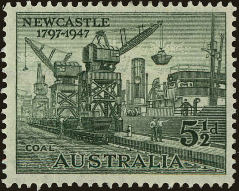 Front view of Australia 209 collectors stamp