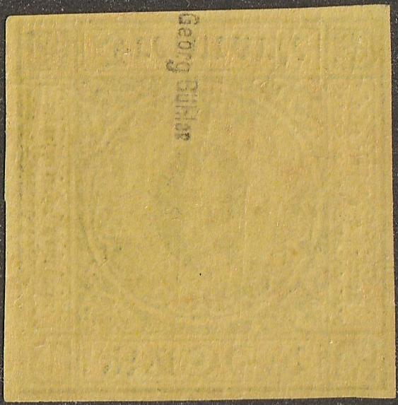 Back view of Baden Scott #9 stamp