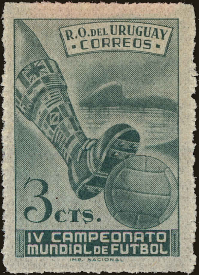 Front view of Uruguay 584 collectors stamp