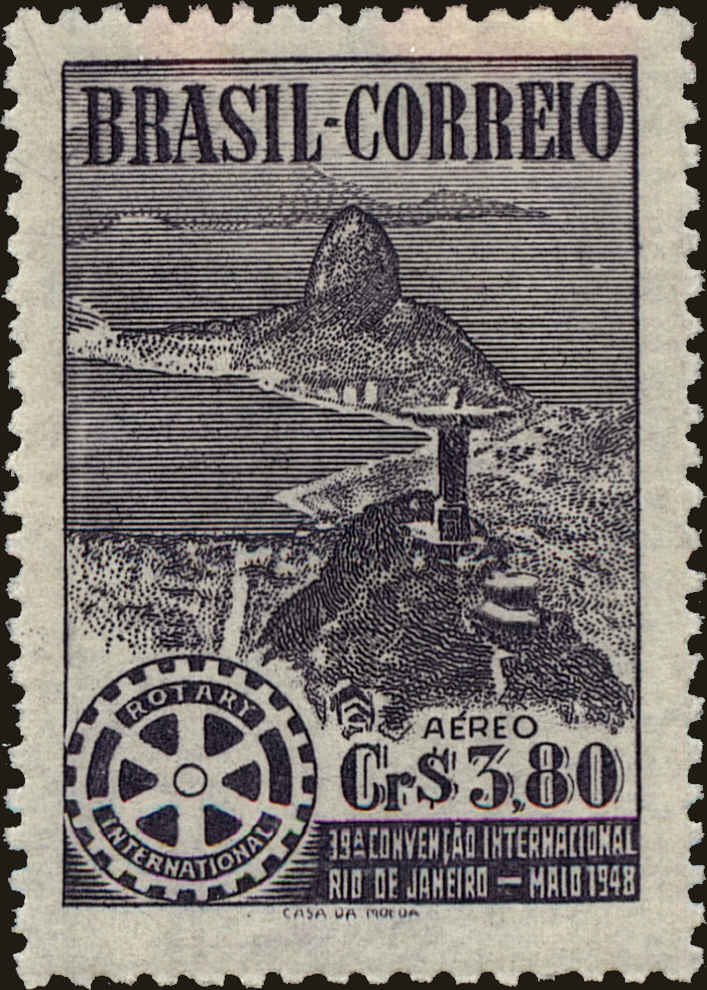 Front view of Brazil C67 collectors stamp