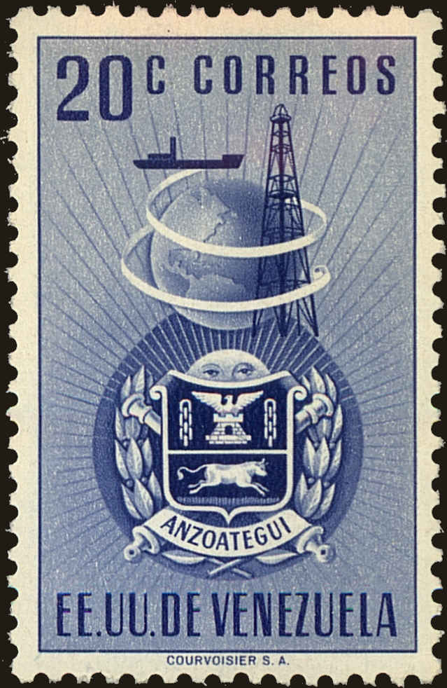 Front view of Venezuela 481 collectors stamp