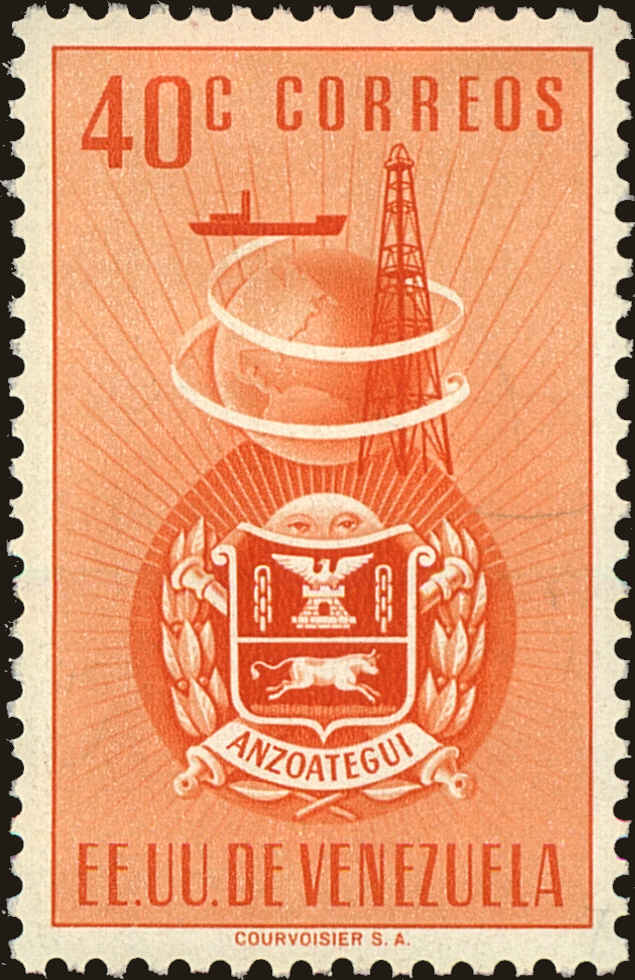 Front view of Venezuela 482 collectors stamp
