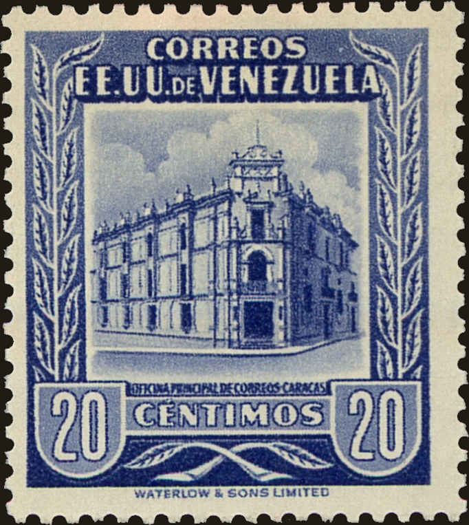 Front view of Venezuela 654 collectors stamp