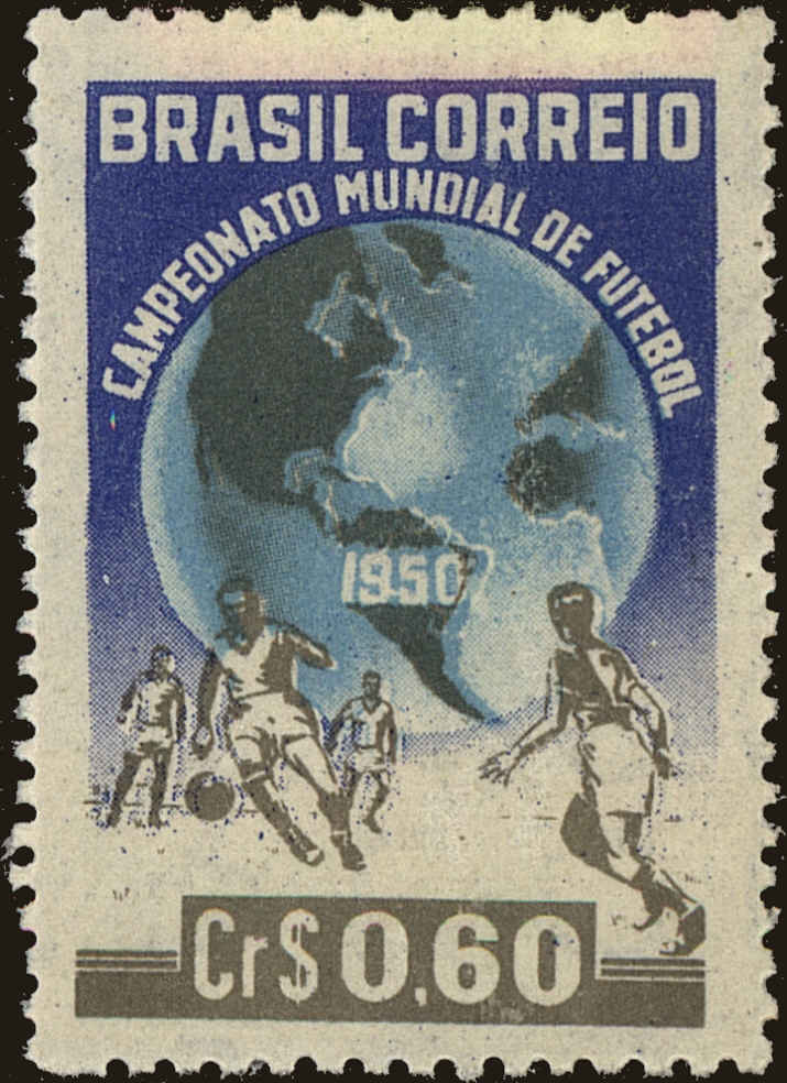 Front view of Brazil 696 collectors stamp