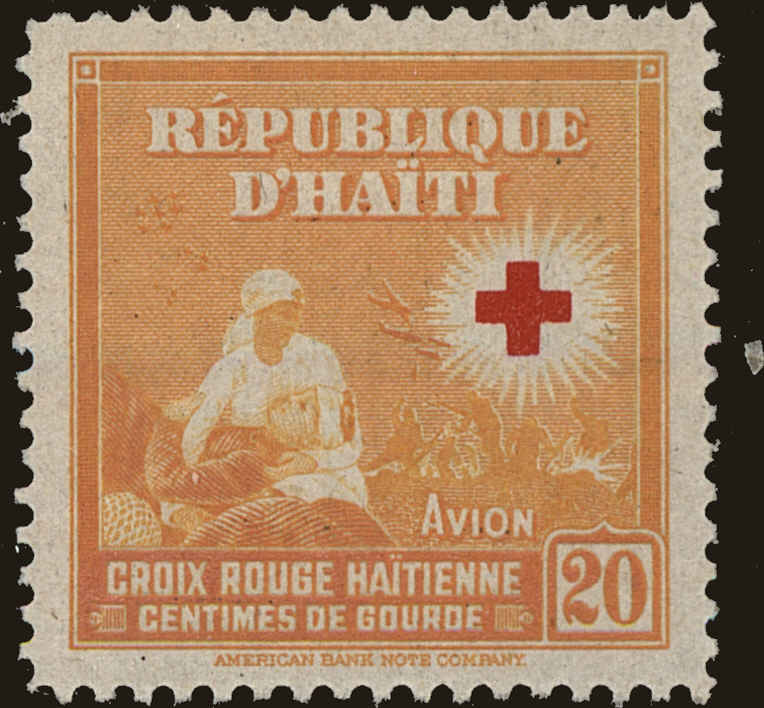 Front view of Haiti C25 collectors stamp