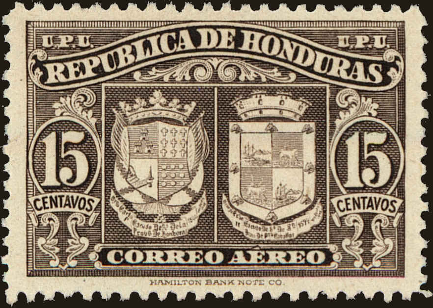 Front view of Honduras C159 collectors stamp