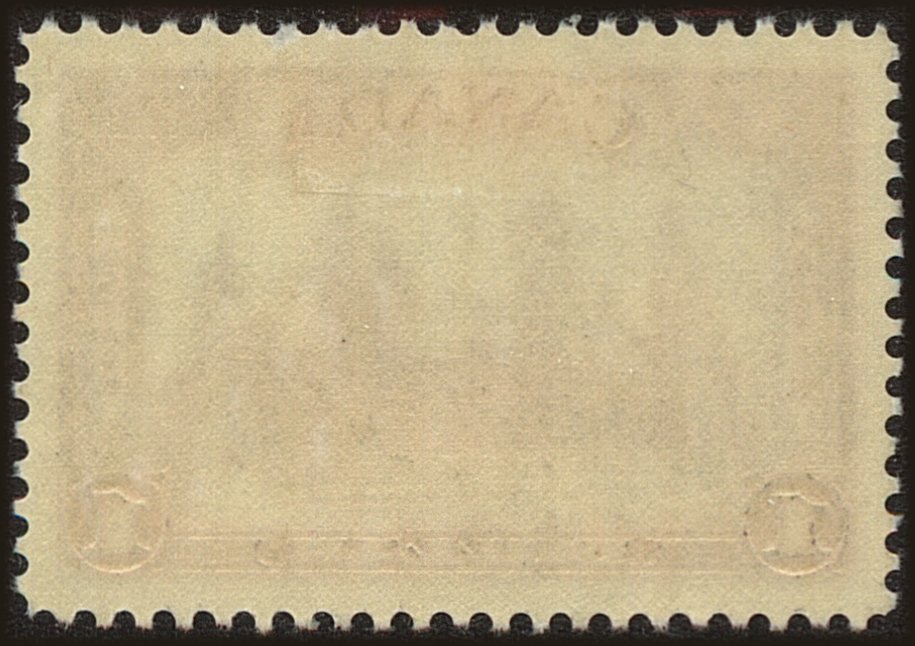 Back view of Canada Scott #245 stamp