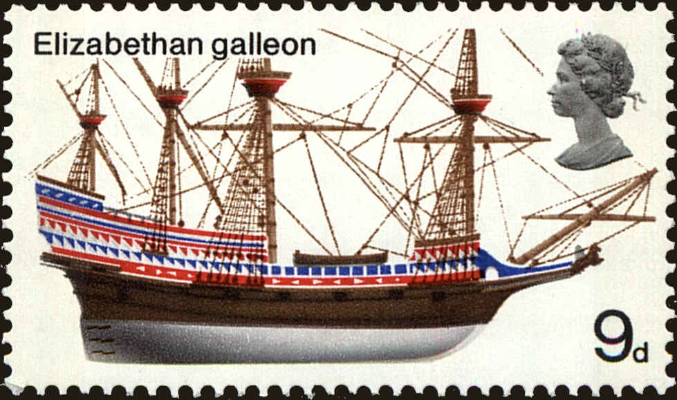 Front view of Great Britain 576 collectors stamp