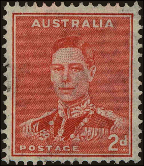 Front view of Australia 182 collectors stamp