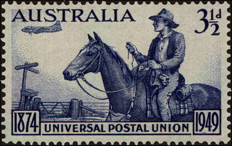 Front view of Australia 223 collectors stamp