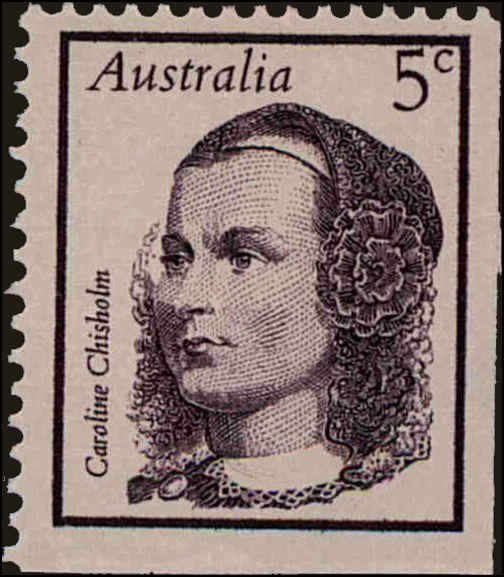 Front view of Australia 447 collectors stamp
