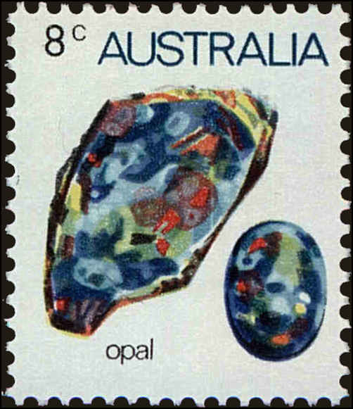 Front view of Australia 560 collectors stamp