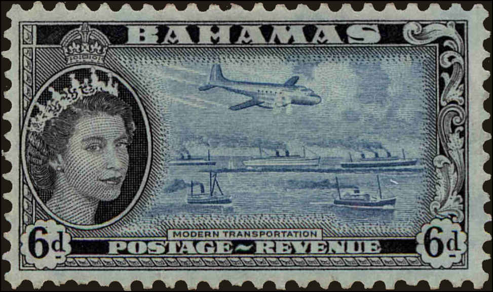 Front view of Bahamas 165 collectors stamp