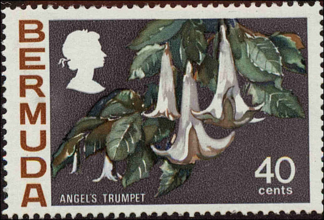 Front view of Bermuda 325 collectors stamp
