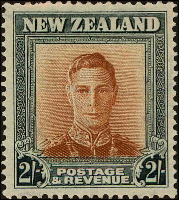 Front view of New Zealand 267 collectors stamp