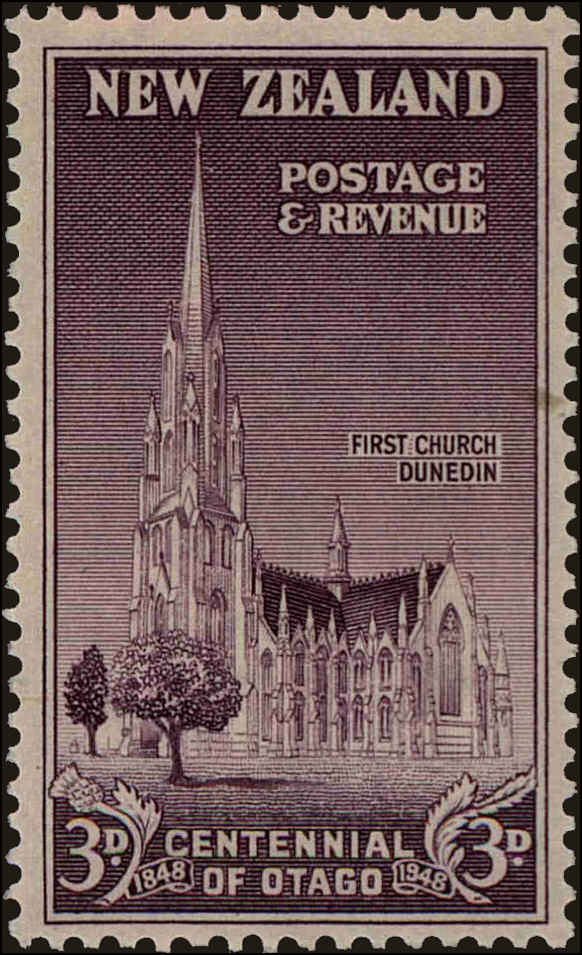 Front view of New Zealand 271 collectors stamp