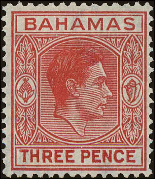 Front view of Bahamas 156 collectors stamp
