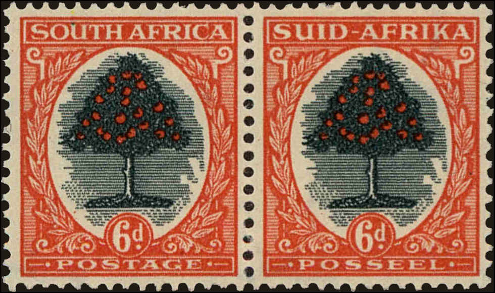 Front view of South Africa 61 collectors stamp