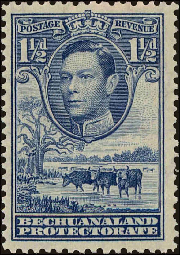 Front view of Bechuanaland Protectorate 126 collectors stamp